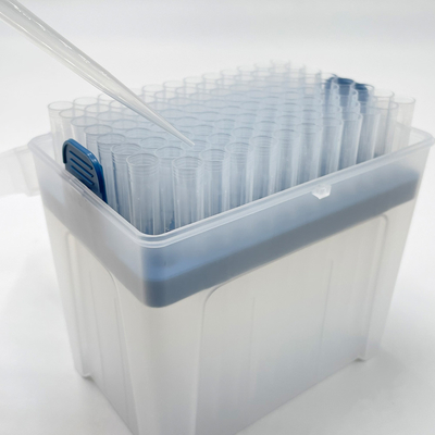 보편적 필터된 피벳 팁 1250ul RNA 가수분해효소 / DN 분해 효소 자유롭 96개 팁 팩 50 팩