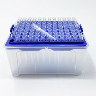 수입된 의학 PP 재료 피펫은 자유로운 DN 분해 효소와 자유로운 RNA 가수분해효소로 100ul에게 비밀 정보를 제공합니다