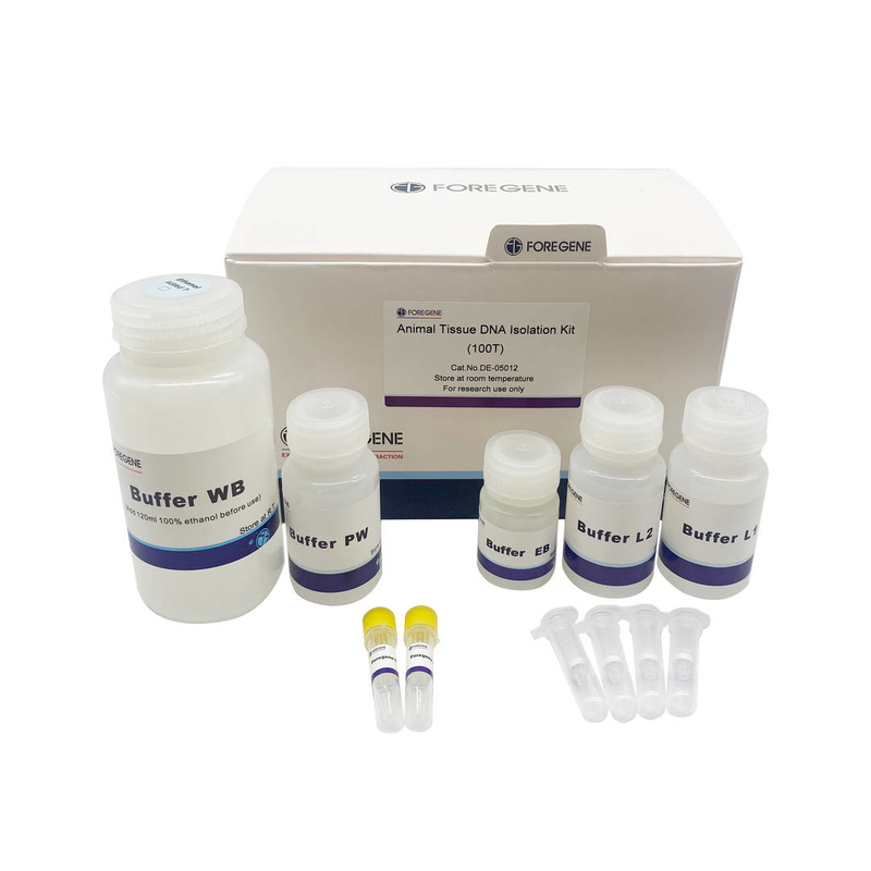 빨리 게놈 dna 정화 실험실 시약 동물 조직 DNA 차단은 어떤 RNA 가수분해효소 오염도 장비를 달지 않습니다