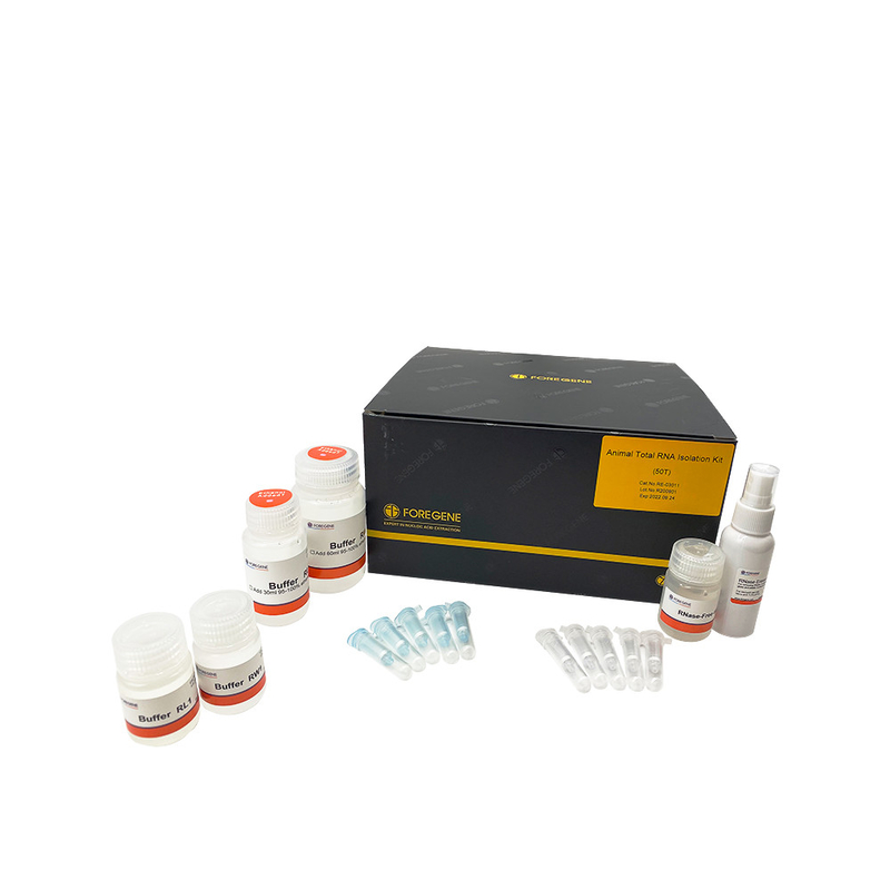 동물 조직 OD260 OD280 동물 전 rna 격리 키트로부터의 ISO CE RNA 추출